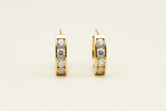 Pendiente Moissanita Asteroid Belt